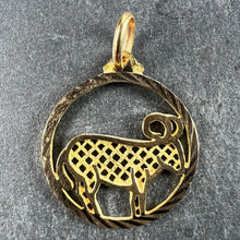 Load image into Gallery viewer, French Zodiac Capricorn Starsign 18K Yellow Gold Charm Pendant
