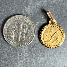 Load image into Gallery viewer, French Libra Zodiac Starsign 18K Yellow Gold Perroud Charm Pendant
