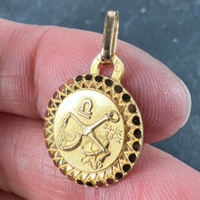 Load image into Gallery viewer, French Libra Zodiac Starsign 18K Yellow Gold Perroud Charm Pendant
