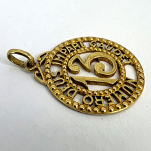 Load image into Gallery viewer, Lucky &#39;Number 13&#39; 18K Yellow Gold Good Luck Charm Pendant
