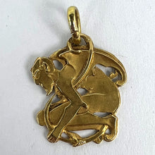 Load image into Gallery viewer, Devil 18K Yellow Gold Good Luck Charm Pendant
