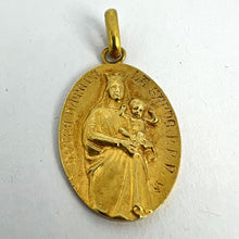 Load image into Gallery viewer, French Notre Dame de la Garde Marseilles 18 Karat Yellow Gold Charm Pendant
