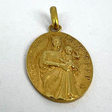 Load image into Gallery viewer, French Notre Dame de la Garde Marseilles 18 Karat Yellow Gold Charm Pendant
