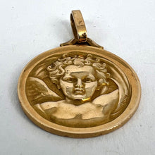 Load image into Gallery viewer, French Grun Raphael’s Cherub 18K Yellow Gold Medal Pendant
