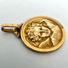 Load image into Gallery viewer, French Grun Raphael’s Cherub 18K Yellow Gold Medal Pendant
