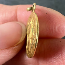 Load image into Gallery viewer, Antique French Saint Benedict 18 Karat Yellow Gold Medal Charm Pendant
