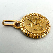 Load image into Gallery viewer, French Libra Zodiac Starsign 18K Yellow Gold Perroud Charm Pendant
