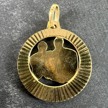 Load image into Gallery viewer, Vintage 14K Yellow Gold Abstract Art Couple Pendant Medal
