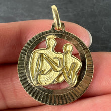 Load image into Gallery viewer, Vintage 14K Yellow Gold Abstract Art Couple Pendant Medal
