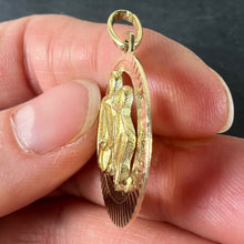 Load image into Gallery viewer, Vintage 14K Yellow Gold Abstract Art Couple Pendant Medal
