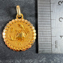 Load image into Gallery viewer, French Perroud Large Cancer Zodiac Starsign 18K Yellow Gold Charm Pendant
