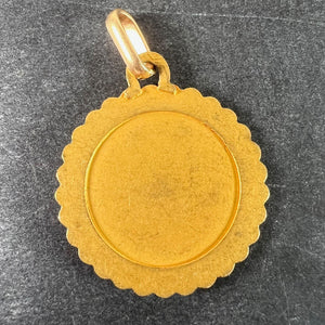 French Perroud Large Cancer Zodiac Starsign 18K Yellow Gold Charm Pendant