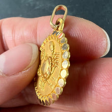 Load image into Gallery viewer, French Perroud Large Cancer Zodiac Starsign 18K Yellow Gold Charm Pendant
