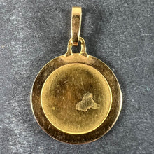Load image into Gallery viewer, Vintage French Perroud Gemini Zodiac 18K Yellow Gold Medal Pendant
