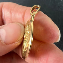 Load image into Gallery viewer, Vintage French Perroud Gemini Zodiac 18K Yellow Gold Medal Pendant
