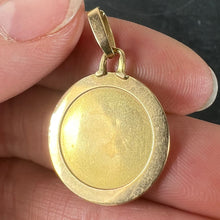 Load image into Gallery viewer, Vintage French Perroud Gemini Zodiac 18K Yellow Gold Medal Pendant
