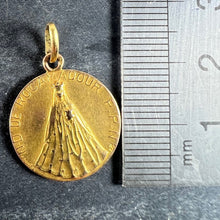 Load image into Gallery viewer, French Notre Dame de Rocamadour Virgin Mary 18 Karat Yellow Gold Medal Charm
