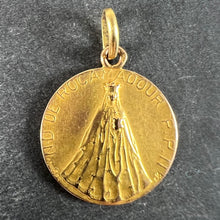 Load image into Gallery viewer, French Notre Dame de Rocamadour Virgin Mary 18 Karat Yellow Gold Medal Charm
