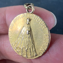 Load image into Gallery viewer, French Notre Dame de Rocamadour Virgin Mary 18 Karat Yellow Gold Medal Charm
