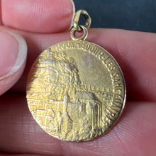Load image into Gallery viewer, French Notre Dame de Rocamadour Virgin Mary 18 Karat Yellow Gold Medal Charm
