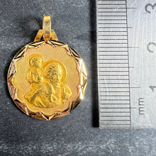 Load image into Gallery viewer, Vintage French St Christopher 18K Yellow Gold Charm Pendant

