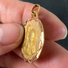 Load image into Gallery viewer, Vintage French St Christopher 18K Yellow Gold Charm Pendant
