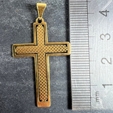 Load image into Gallery viewer, Vintage French 18K Yellow Gold Cross Pendant
