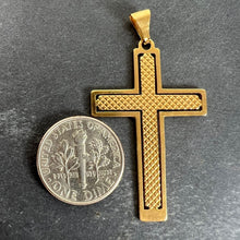 Load image into Gallery viewer, Vintage French 18K Yellow Gold Cross Pendant
