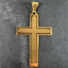 Load image into Gallery viewer, Vintage French 18K Yellow Gold Cross Pendant
