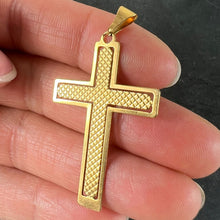 Load image into Gallery viewer, Vintage French 18K Yellow Gold Cross Pendant
