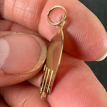 Load image into Gallery viewer, Vintage French Hamsa Hand Protective 18K Yellow Gold Charm Pendant
