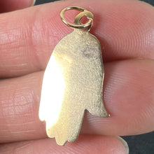 Load image into Gallery viewer, Vintage French Hamsa Hand Protective 18K Yellow Gold Charm Pendant
