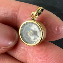 Load image into Gallery viewer, Vintage French 18K Yellow Gold Compass Charm Pendant
