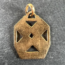 Load image into Gallery viewer, French 18K Yellow Gold Enamel ‘Reussite’ Aces Gambling Cards Lucky Charm Pendant
