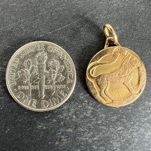 Load image into Gallery viewer, French Zodiac Leo Starsign 18K Yellow Gold Charm Medal Pendant
