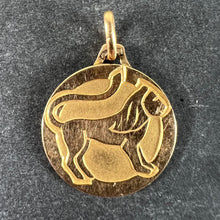 Load image into Gallery viewer, French Zodiac Leo Starsign 18K Yellow Gold Charm Medal Pendant
