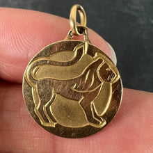 Load image into Gallery viewer, French Zodiac Leo Starsign 18K Yellow Gold Charm Medal Pendant
