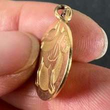 Load image into Gallery viewer, French Zodiac Leo Starsign 18K Yellow Gold Charm Medal Pendant
