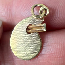 Load image into Gallery viewer, Vintage French Artist&#39;s Palette 18K Yellow Gold Enamel Charm Pendant
