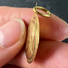 Load image into Gallery viewer, French Mazzoni 18K Yellow Gold Virgin Mary Oval Medal Pendant
