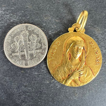 Load image into Gallery viewer, French Dropsy Virgo Gloriosa 18K Yellow Gold Virgin Mary Medal Pendant
