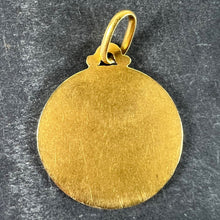 Load image into Gallery viewer, French Dropsy Virgo Gloriosa 18K Yellow Gold Virgin Mary Medal Pendant
