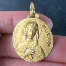 Load image into Gallery viewer, French Dropsy Virgo Gloriosa 18K Yellow Gold Virgin Mary Medal Pendant

