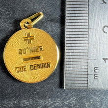 Load image into Gallery viewer, Augis French More Than Yesterday 18K Yellow Gold Love Charm Pendant
