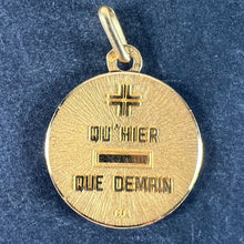 Load image into Gallery viewer, Augis French More Than Yesterday 18K Yellow Gold Love Charm Pendant
