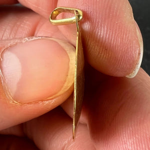 Augis French More Than Yesterday 18K Yellow Gold Love Charm Pendant