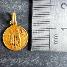 Load image into Gallery viewer, French Zodiac Gemini Starsign 18K Yellow Gold Charm Pendant
