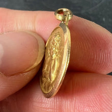 Load image into Gallery viewer, Vintage French Raphael’s Cherub 18K Yellow Gold Medal Pendant
