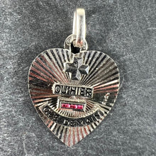 Load image into Gallery viewer, Augis More Than Yesterday Heart 18K White Gold Ruby Love Charm Pendant
