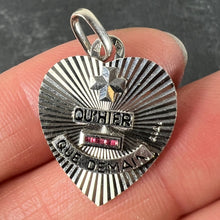 Load image into Gallery viewer, Augis More Than Yesterday Heart 18K White Gold Ruby Love Charm Pendant
